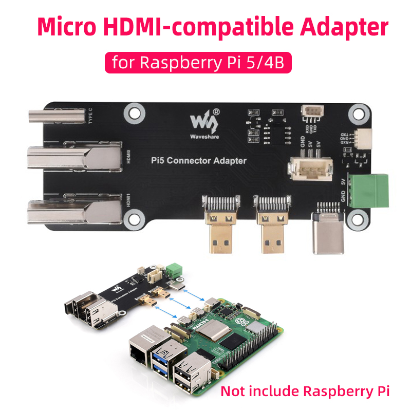 Pi Power Supply - Raspberry Pi 5 4B Micro HDMI-Kompatibel