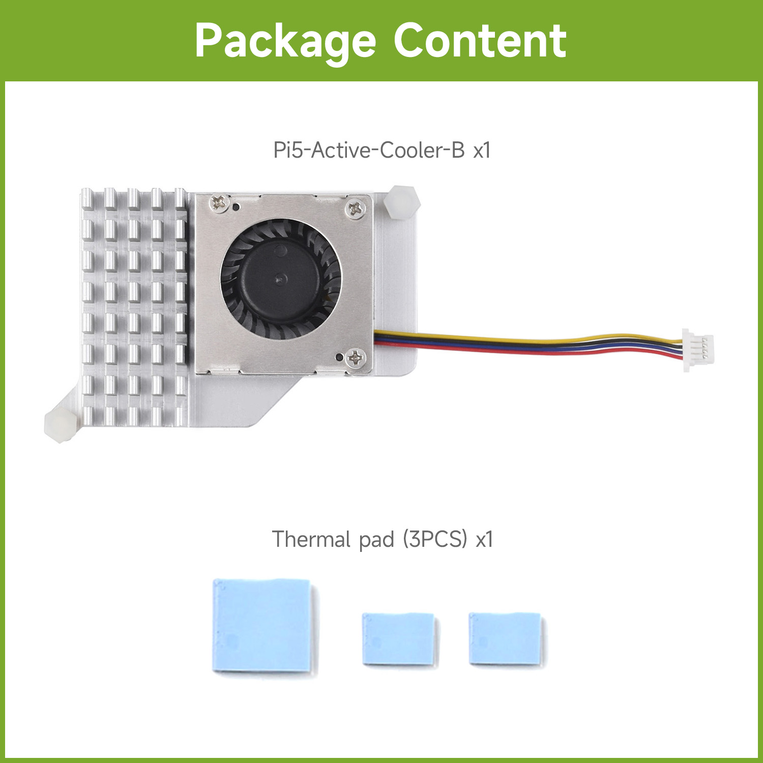 Raspberry Pi 5 - Pendingin Aktif Waveshare (B) untuk Raspberry