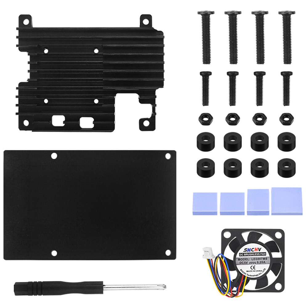 Casing pelindung aluminium unt - Pi 5 Case ulasan dan harga
