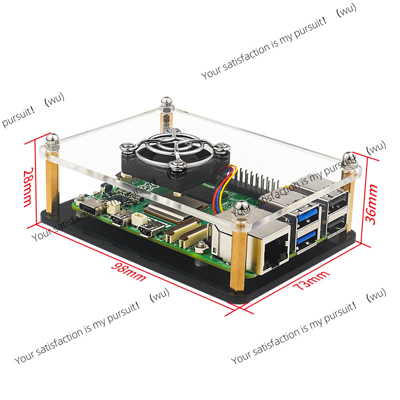 Casing Akrilik Raspberry Pi 5  - Pi 5 Case ulasan dan harga
