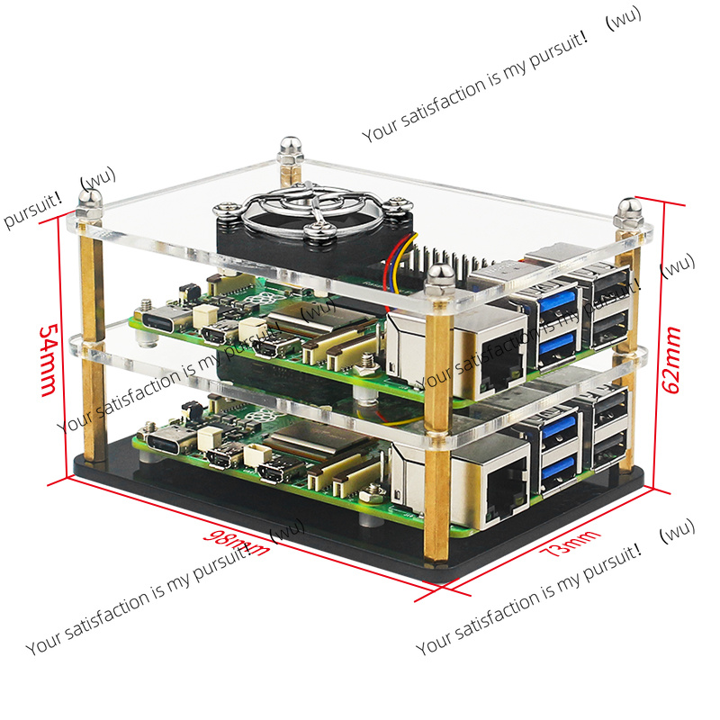 Casing Akrilik Raspberry Pi 5  - Pi 5 Case ulasan dan harga