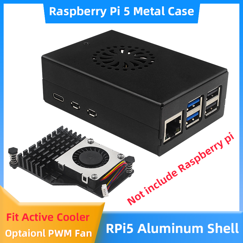 Raspberry Pi 5 casing Aloi alu - Pi Cooler ulasan dan harga