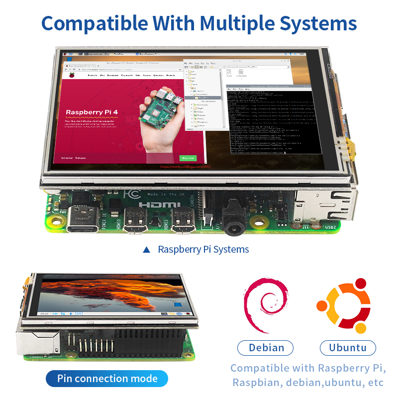 Raspberry Pi 4 Layar Sentuh 3. - Pi Power Supply ulasan dan harga