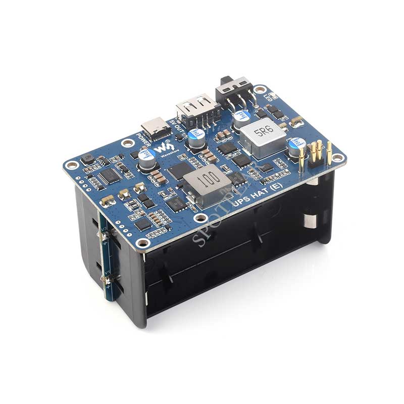 Raspberry Pi 5 UPS HAT E 4-Por - Pi Power Supply ulasan dan harga