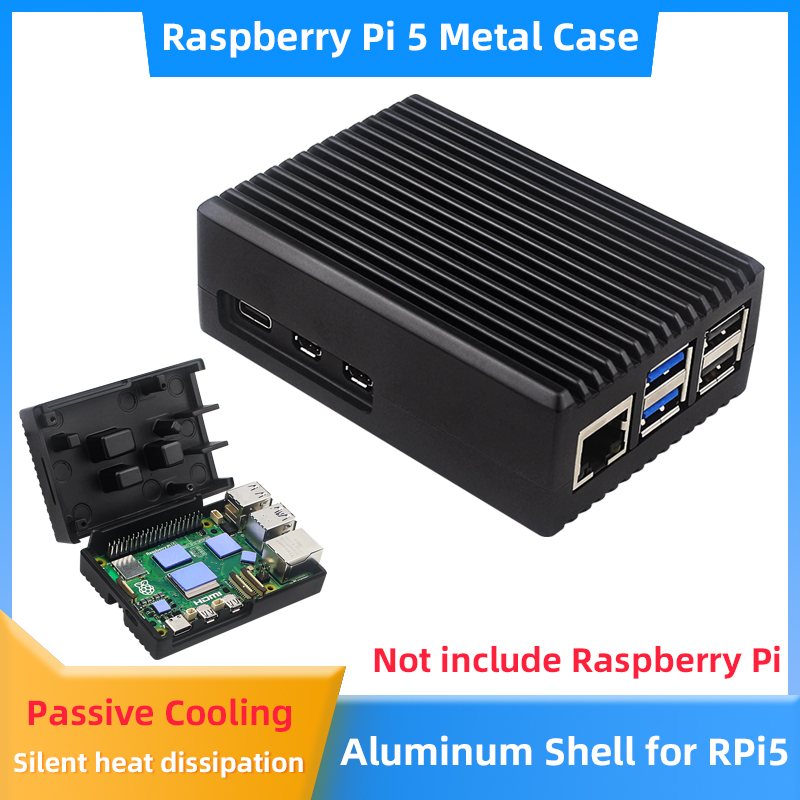 Casing Aluminium Raspberry Pi  - Pi 5 Case ulasan dan harga