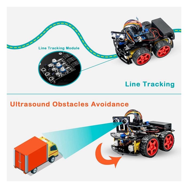 WOWFU-4WD Kit Mobil Robot Pint - Arduino Kit ulasan dan harga