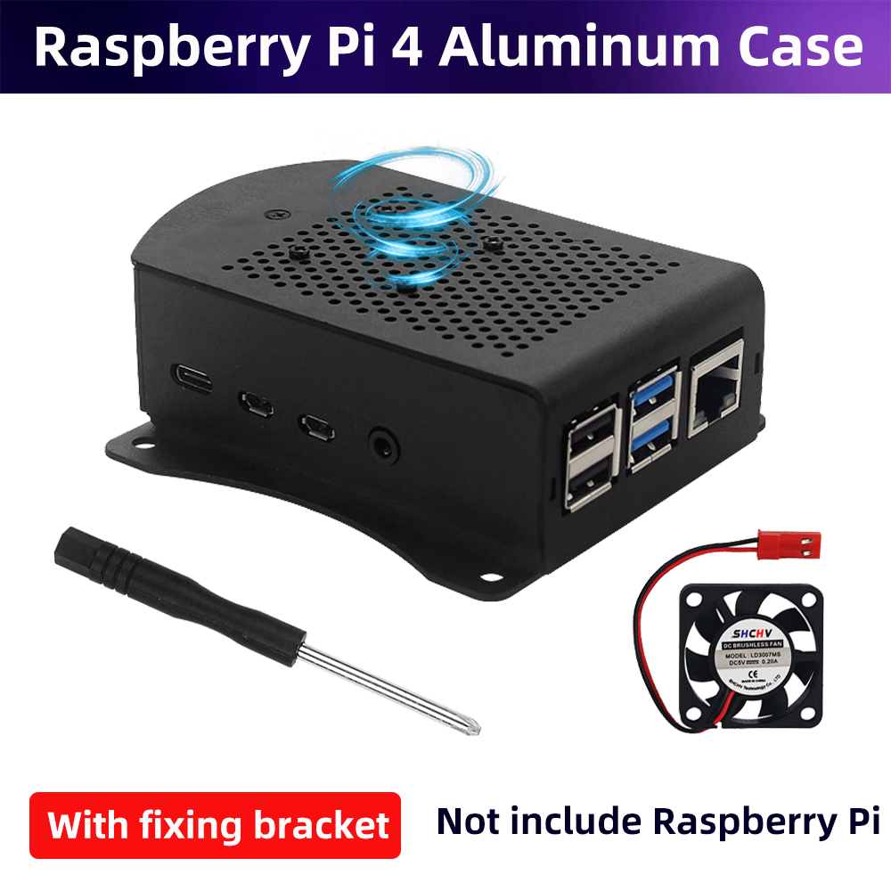 Raspberry Pi 4 Kotak Metel Cas - Raspberry Pi 4 ulasan dan harga